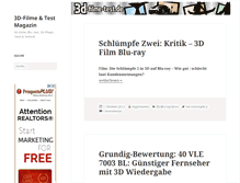 Tablet Screenshot of 3d-filme-test.de